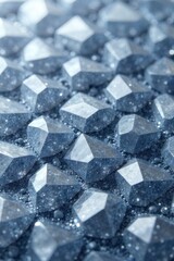 Intricate geometric patterns formed by crystal structures, representing precision and clarity. Intricate, perfectly symmetrical geometric patterns formed by sharp, crystalline structures. The crystals