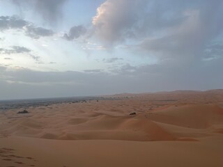 clouds over the beach