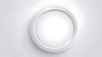Empty oval picture frame with decorative border on white background