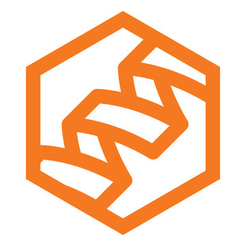 Protein icon vector with DNA strand symbol for nutrition labels and dietary supplement design.