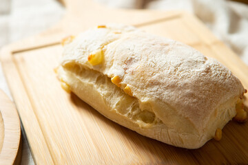 Bread on a plate