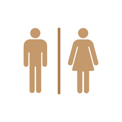 man and woman toilet sign, Toilet icon, Toilet Sign Icon for Male and Female Restroom Vector Illustration, 