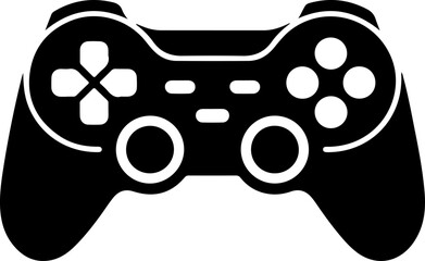 game controller silhouette vector illustration © CraftB