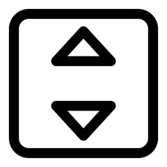 elevator button icon	