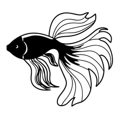 vector illustration of a fish