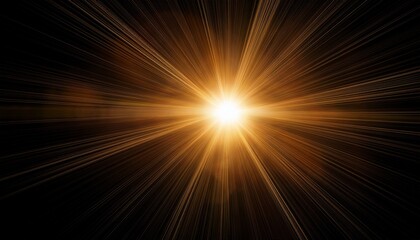 Obraz premium Sun Flare On The Black Background