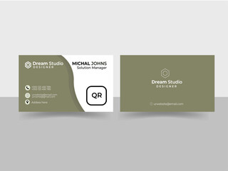 Simple home logo with golden line art style and business card design template, house, estate, building, simple, Premium Vector