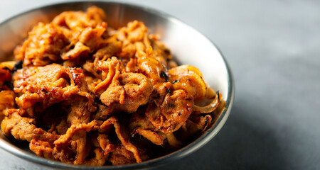  Korean spicy stir fried pork 