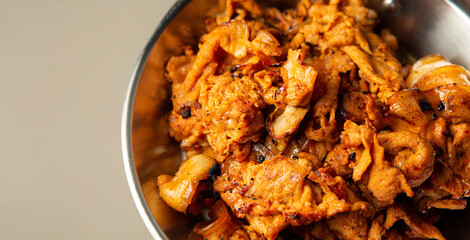  Korean spicy stir fried pork 