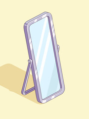 Standing Mirror Illustration