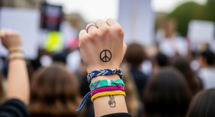 hands of Gen Z Social Activism