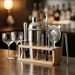 Elegant Cocktail Set - Bar Tools for Professional Mixology at Home.