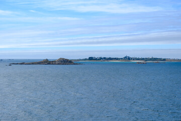 The coast of France near to Roscoff and the Ile do Batz a popular destination for sailing and boating