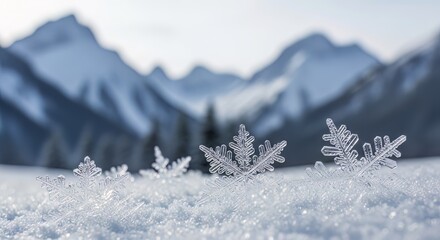 Beautiful Winter Season Landscape with Snow and Frost