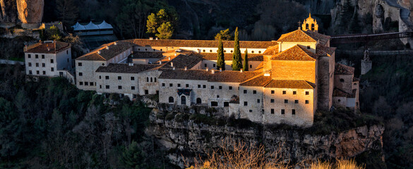 Obraz premium Cuenca. Spain. Castile La Mancha. Travel and tourism in Europe. Spanish Architecture and History 