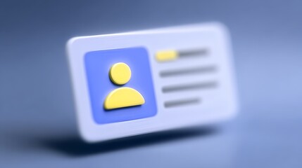 Abstract icon design blue white yellow graphic element vibrant graphic illustration featuring white blue yellow shapes