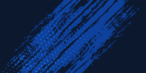 Blue gradient pattern grunge texture background. Pop art comic sports style vector illustration of dots.