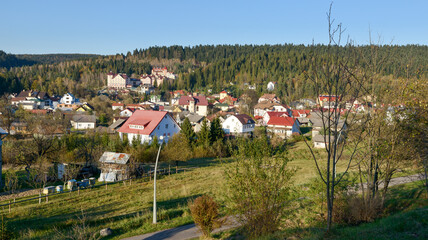 View from Landscape Park of Panteleimon the Healer, Skhidnytsia, Ukraine.
