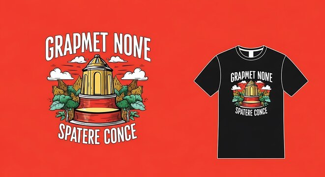 Naklejki Grapmet None Spatere Conce T-Shirt Design - A Unique and Eye-Catching Graphic.
