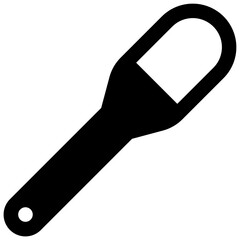 Pipette. Outlined stroke vector icon with black-filled details.
