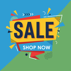 sale banner layout graphic design vector illustration
