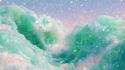 Fototapeta premium turquoise wave background