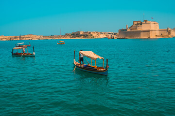 Valletta, Malta – City View with Boats and Historic Streets