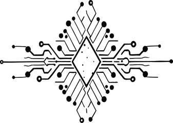 Futuristic Digital Circuit Abstract Design