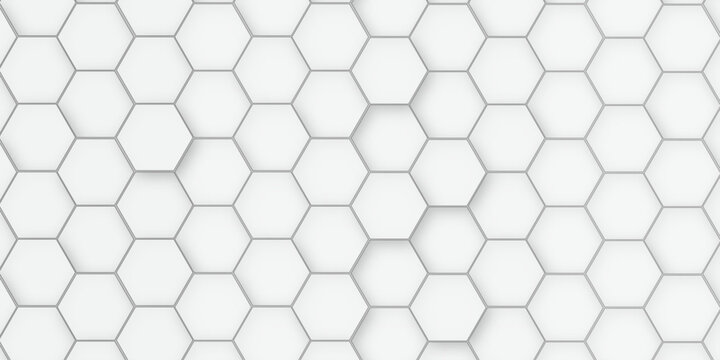 Abstract technology grey geometric hexagon on transparent concept design honeycomb shape vector.	
