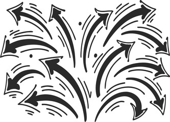 Dynamic Flow Lines Abstract Motion Vector