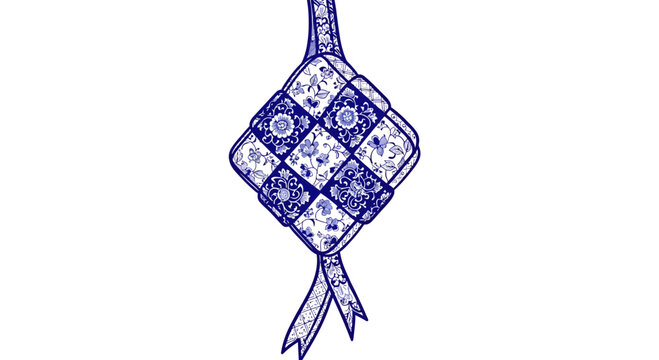 Delicate Delftware Diamond: A floral celebration of traditional craftsmanship and artistry with an