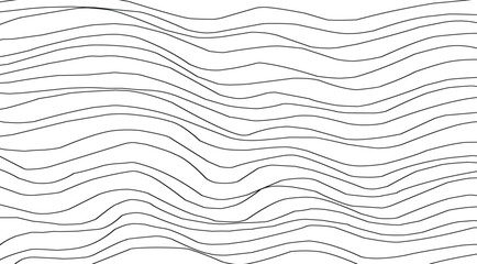 Obraz premium abstract handdrawn wave line pattern background.eps