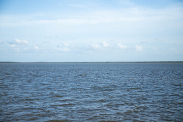 Gulf of Mexico beach in El Cuyo, a fishing village on Mexico's Yucatan Peninsula.