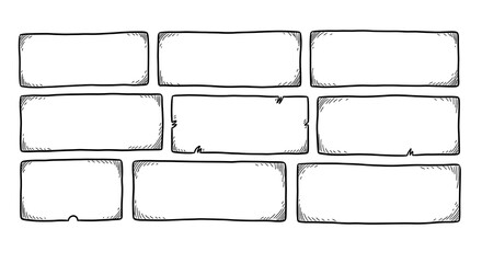 Obraz premium Brick Wall Illustration - Simple, Clean, and Versatile Design Element.