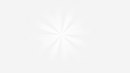 Subtle White Central Light Burst with Radial Rays and Star Filter Effect on Transparent Background Overlay