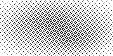 Black and white halftone dots pattern. abstract vector background