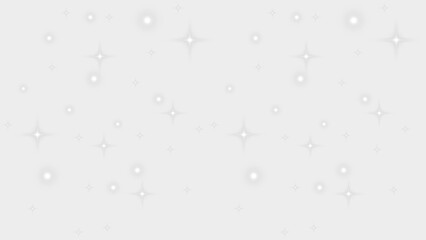 Subtle Scattered White Star and Circular Sparkle Light Effect Isolated on a Transparent Background Overlay