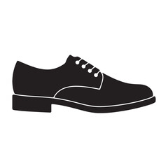 Elegant Black Leather Dress Shoe Illustration for Fashion and Style Concepts a Classic Footwear Choice