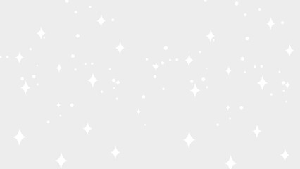 Scattered White Sparkle and Glitter Background Texture Overlay with Diamond Star Shapes on Light Background