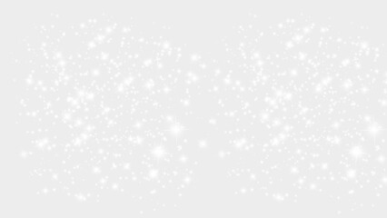 White Magical Sparkling Glitter Dust Particles Overlay on Transparent Background Design Element for Holidays