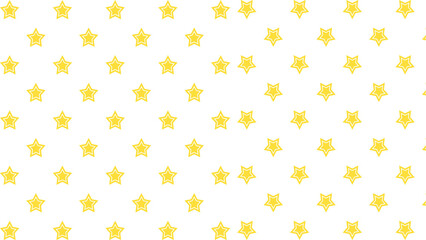 Seamless Yellow Watercolor Stars Pattern with Transparent Background for Festive Designs, Holiday Greeting Cards, and Cute Kids Decor