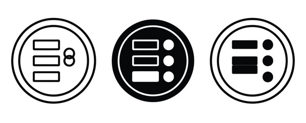 WebThree unique list icons for web design and app development, offering stylish organization and visual appeal for menus and settings, perfect for modern user interface projects