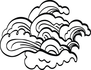 Pastel Abstract Shapes Fluid Composition