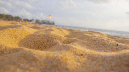 Waves painting poetry on the shore.