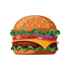 burger sandwich fast food icon