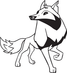 wolf vector illustration