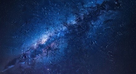 Vast Milky Way Galaxy Across the Dark Night Sky