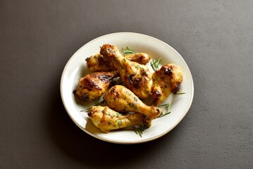 Crispy baked chicken drumsticks