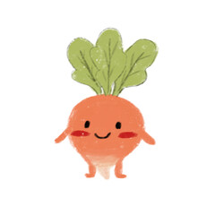Cute Cartoon Radish or Turnip Illustration