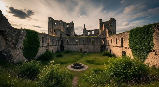 Majestic Ruins - Exploring the Timeless Beauty of Old Castle.